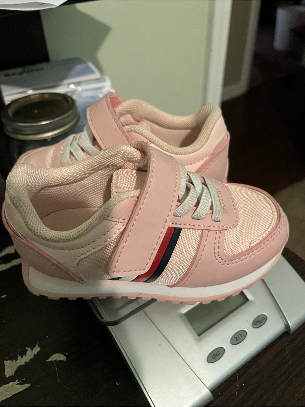 Tommy Hilfiger Pink Kids Sneaker with Signature Stripe